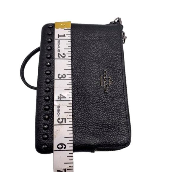 COACH Black Stud Wristlet - Picture 7 of 7
